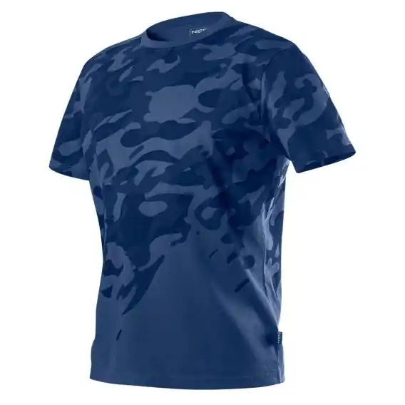 Bezpieczna płatność T-shirt roboczy Camo Navy rozmiar S 81-603 Neo